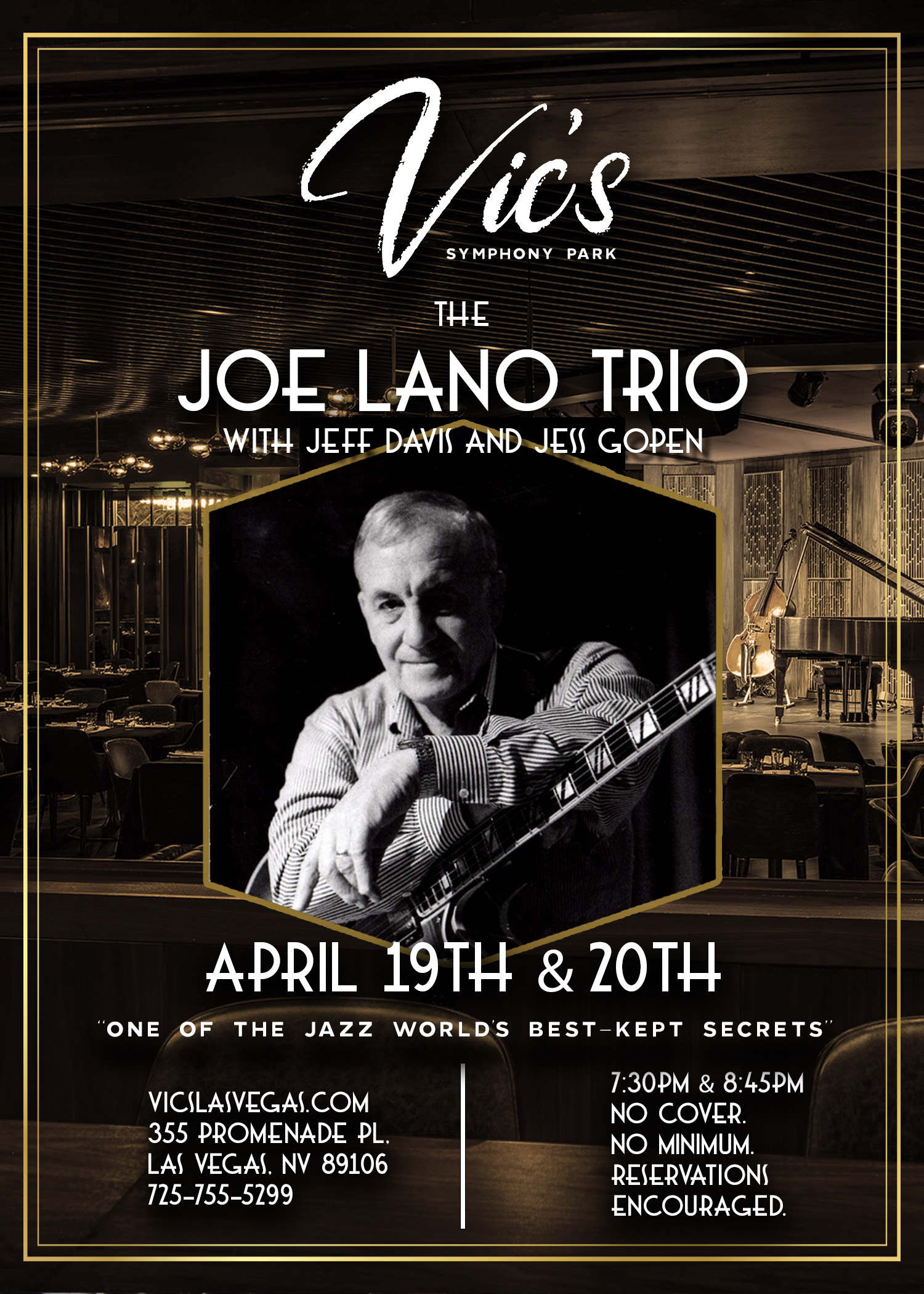 Joe Lano Trio at Vic's Las Vegas